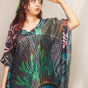 Tropical kaftaan dress