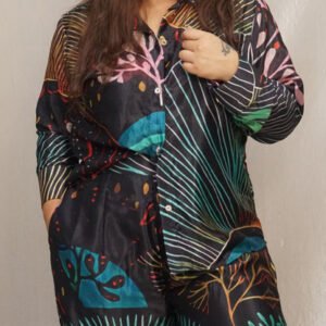 Tropical black co-ord set