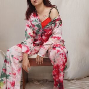 Aurora Red Tie & Dye co-ord set