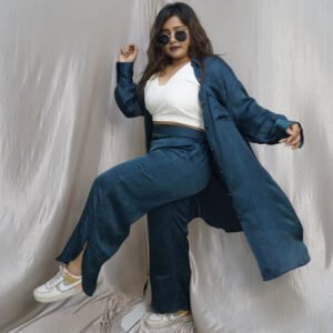 Teal crush 2 pcs Co-ord Set